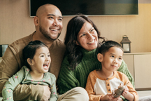 Family of four people