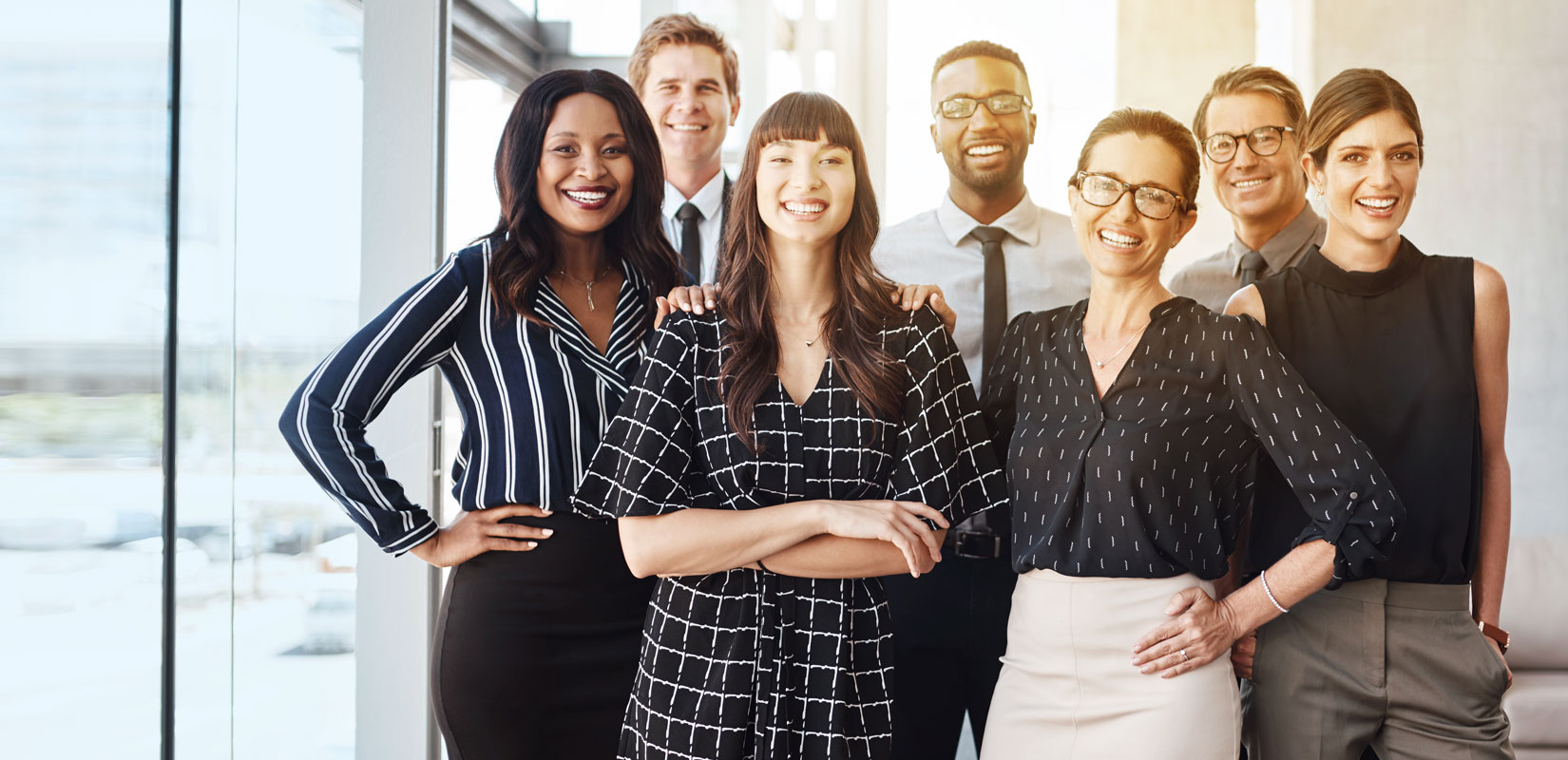 Group of people dressed professionally